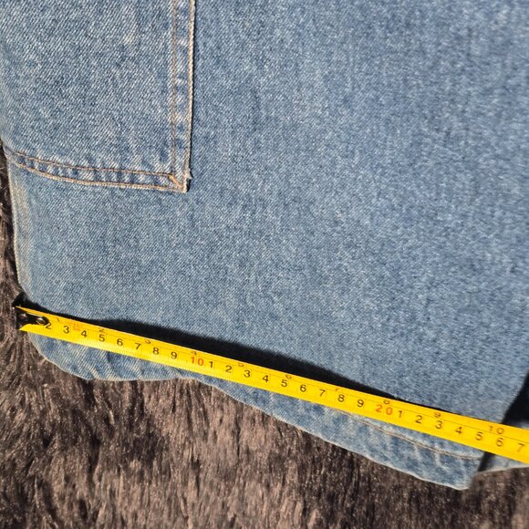 OTB On The Brink Denim Carpenter Shorts Mens 30 Blue Vintage Deadstock 90s Y2K - Picture 9 of 10